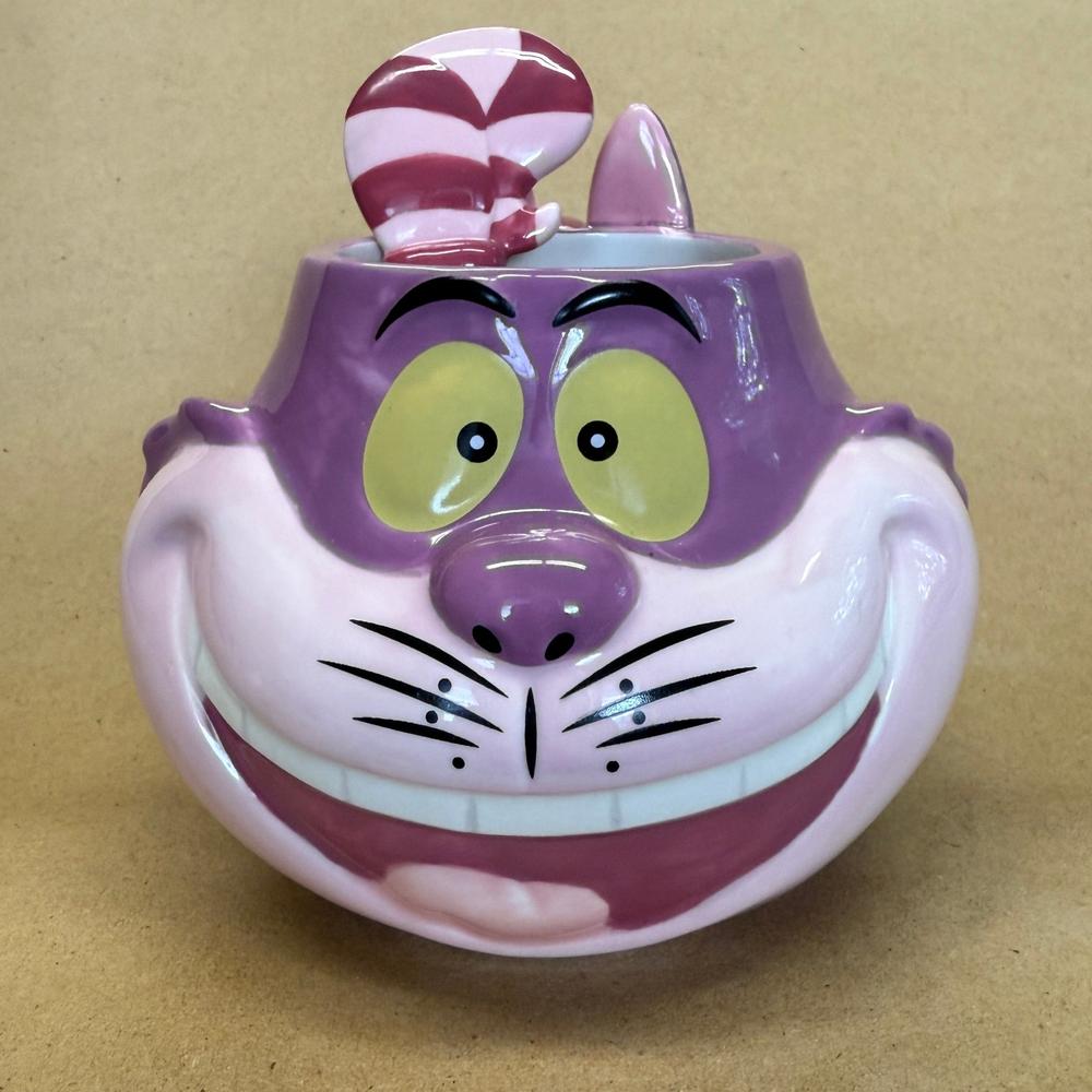 Disney Alice in Wonderland 3D Cheshire Cat with Spoon Mug
